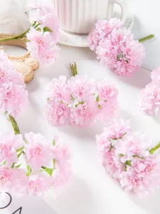 Künstlicher rosa Nelken Blumenstrauß DIY Material für Hochzeitsdeko Großhandel