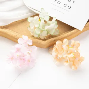 Artificial Hydrangea Flower Heads DIY Crafts Hair Accessories Wedding Party Decor