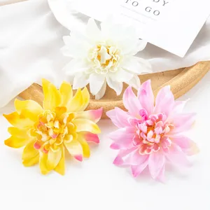 Künstliche Dahlien Blumen Seide gefälschte Blumen für Heimtextilien Fotografie Requisiten 10cm
