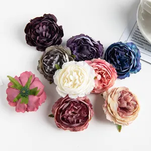 Artificial peony flower heads silk flowers for wedding arch wall DIY crafts decor.