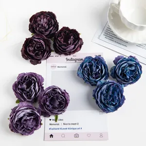 Artificial silk peony flower heads for wedding arch party decor and DIY craft projects.