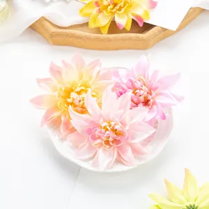 Künstliche Dahlien Blumen 10cm Seide Kunstblumen für Heimtextilien Foto Requisiten DIY Handwerk Dekoration.