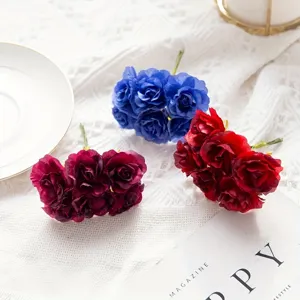 6-head artificial peony flowers silk rose bouquets for home wedding decor DIY craft photo props
