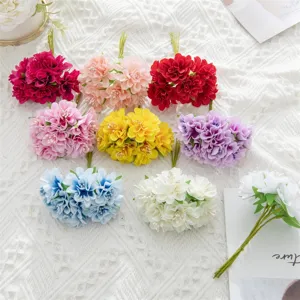 Artificial silk stamen flower bouquets multi-color DIY craft wedding decor materials