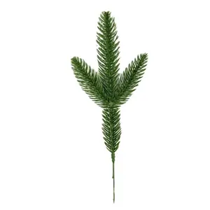 Artificial pine needles three pronged green fake plant christmas tree decor main