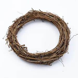Couronne de vigne naturelle guirlande de twigs rustique décoration maison DIY arrangement floral Noël