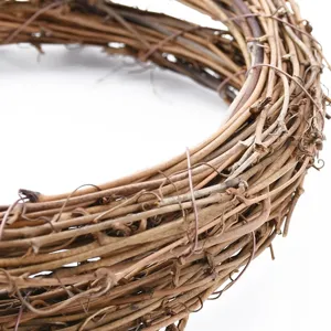 Couronne de vigne naturelle faite a la main cercle de vigne de Noel decoration