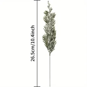 Kunststof besneeuwde dennen tak voor kerstkrans decoratie en feestelijke knutsel accessoires