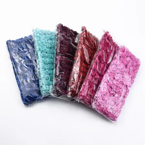 Artificial paper rose flowers DIY craft materials for wedding favor box decoration details