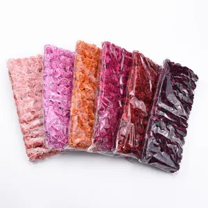 Artificial paper rose flowers small craft flower heads set for DIY wedding decoration