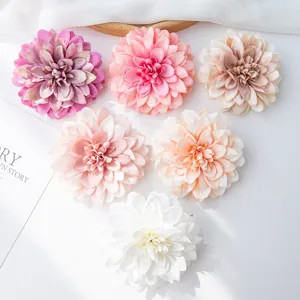 Artificial dahlia flower heads multi color for wedding party floral DIY craft decor