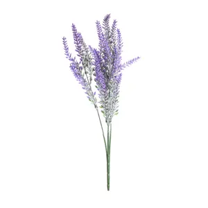 Bouquet di lavanda artificiale fiore di seta viola pianta finta matrimonio decorazione vista