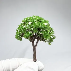 Architectural sand table model tree detail, DIY micro landscape scene tree decoration.
