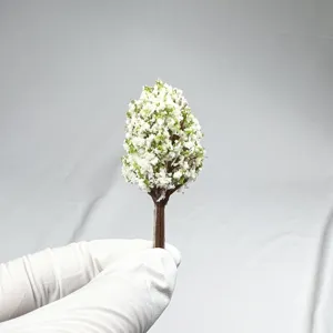 Miniature cherry blossom tree model for architectural sand table DIY micro landscape