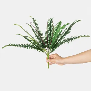 Foglie di felce artificiale pianta verde supporto fotografico stile nordico finta felce decorazione