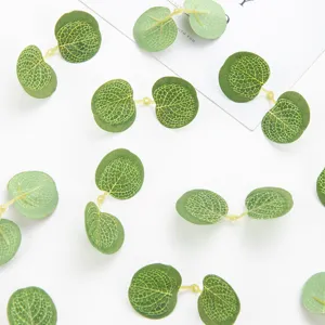Foglie di eucalipto artificiali simulazione foglia di soldi accessori fatti a mano per decoro