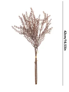 Branche de cèdre artificielle faux pin verdure tige de plante pour mariage décor 42cm