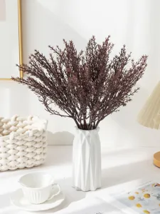 Faux herbe de givre bouquet de fleurs artificielles mariage décoration maison plante