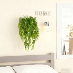 Artificial hanging fern plant fake trailing vine for home wall decor and wedding