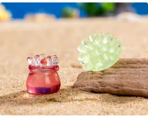 Miniatura coral de mar de resina lindo micro paisaje océano decoración para el hogar