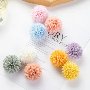 Artificial hydrangea flower heads silk DIY wedding home decor floral arrangement details