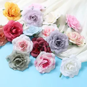 Artificial DIY rose peony flower heads for wedding decoration, floral arrangement and craft gifts