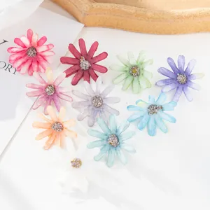 Artificial daisy silk flower heads colorful DIY craft floral box wedding home decor accessory