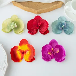 Artificial Phalaenopsis orchid flower heads for DIY crafts, hair clips, and party decorations.