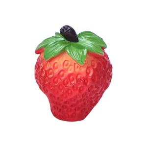 High simulation strawberry fruit ornament resin figurine desktop decor realistic red fake fruit