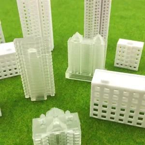Kit de modele architectural DIY miniature en resine gratte-ciel bureau appartement table
