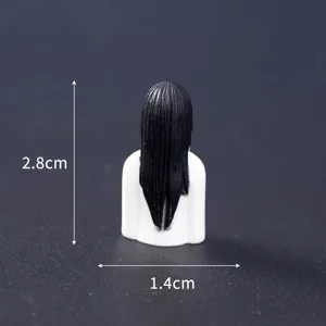 Miniature Halloween horror ghost figure ornament, small resin toy decoration, 2.8cm tall.