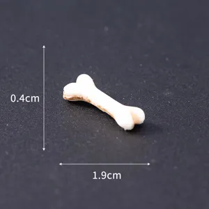 Miniature bone model Halloween micro-landscape resin ornament spooky decor for haunted house.