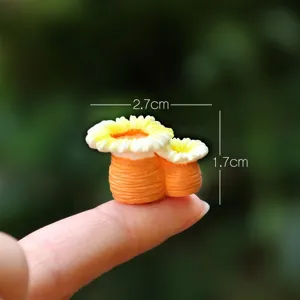 Miniature resin marine polyp sea anemone figurine micro landscape desktop ornament decoration