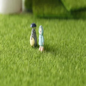 Μικροσκοπική ρήτινα φιγούρα Totoro μικρό τοπίο προσομοίωση χλοοτάπητα διακοσμητικό