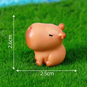 Niedliche Harz Wasserschwein Miniatur Figur für Mikrolandschaft Tisch und Kuchendekoration.