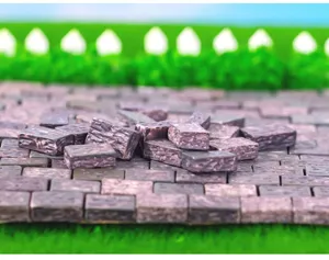 Miniatur Harz Ziegel für Mikro-Landschaft Fee Garten DIY Miniatur Schloss Mauer Dekoration.
