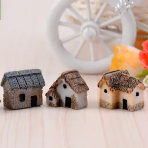 Miniature Resine Maisons Micro Paysage Ornements Jardin de Fees Plantes en Pot DIY Deco Artisanat