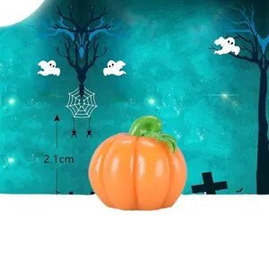 Halloween cute mini pumpkin figurine resin ornament for micro landscape cake and car decor item