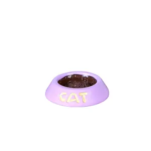 Miniature cat cake bowl resin ornament for micro landscape dollhouse craft decor desktop accessories
