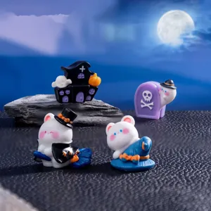 Μινιατούρες ρητίνης Halloween, χαριτωμένη διακόσμηση σπιτιού κολοκύθας φαντασμάτων για DIY.