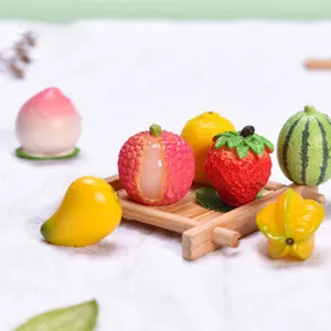 Mini Resin Simulated Fruit Miniature DIY Craft Kitchen Pretend Play Food Decor