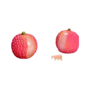 Simulation lychee resin cabochon DIY craft charm miniature fruit toy for jewelry making