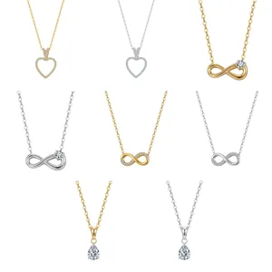Detailed view of various 316 stainless steel necklace designs in gold and silver finishes.