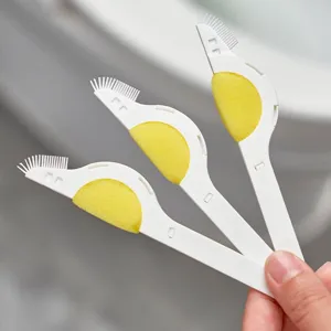 Set di tre spazzole per la pulizia degli ugelli del WC per fessure e piccoli spazi