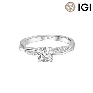 S925 Sterling Silver Twist Band Lab-Grown Diamond Ring For Women European Niche Design Elegant Wedding Engagement Finger Ring Jewelry Gift