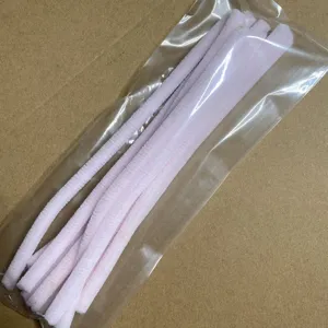 Limpiapipas rosas alambre peludo 10mm manualidades DIY palitos torcidos detalle en bolsa.