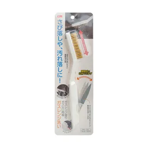 Multi-functional kitchen gas stove cleaning wire brush with scraper for gap cleaning