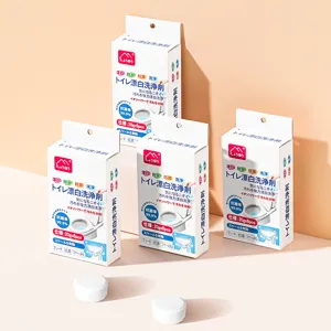 Household Toilet Bowl Cleaner Tablets Stain Remover Stain Bleaching Effervescent Blocks Odor Deodorizer Tablets For Bathroom Cleaning