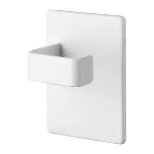 Minimalistische witte magnetische haak en opberghouder voor koelkastzijde en deuren