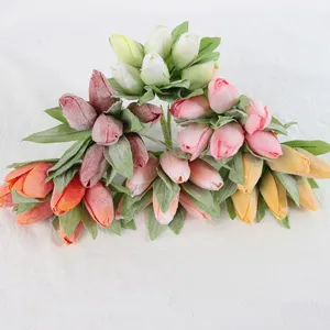 Artificial tulip flower heads bundle for DIY garlands, photography props and hair accessories.